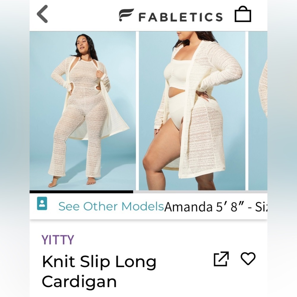 YITTY Knit Slip Long Cardigan - Picture 2 of 7